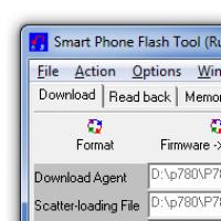 SP Flash Tool: flashing Android devices based on Mediatek processors Features of various devices